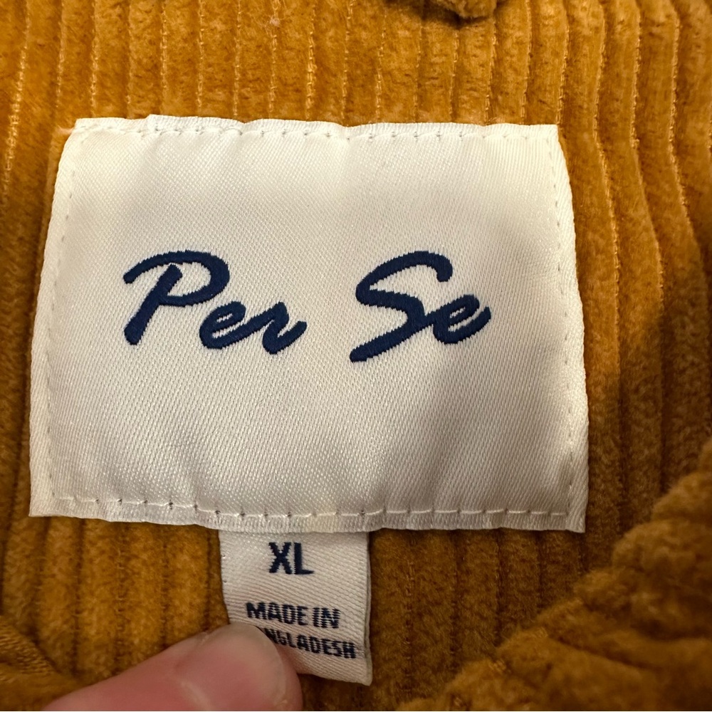 Per Se Women’s Curduroy Mustard Jacket - Size XL - Picture 5 of 10